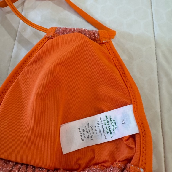 Aerie Vibrant Orange Bikini Top - Picture 2 of 3